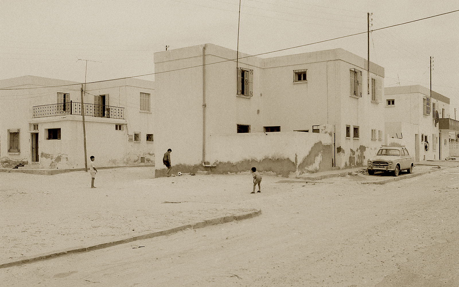 Boy playing football, Lanzarote