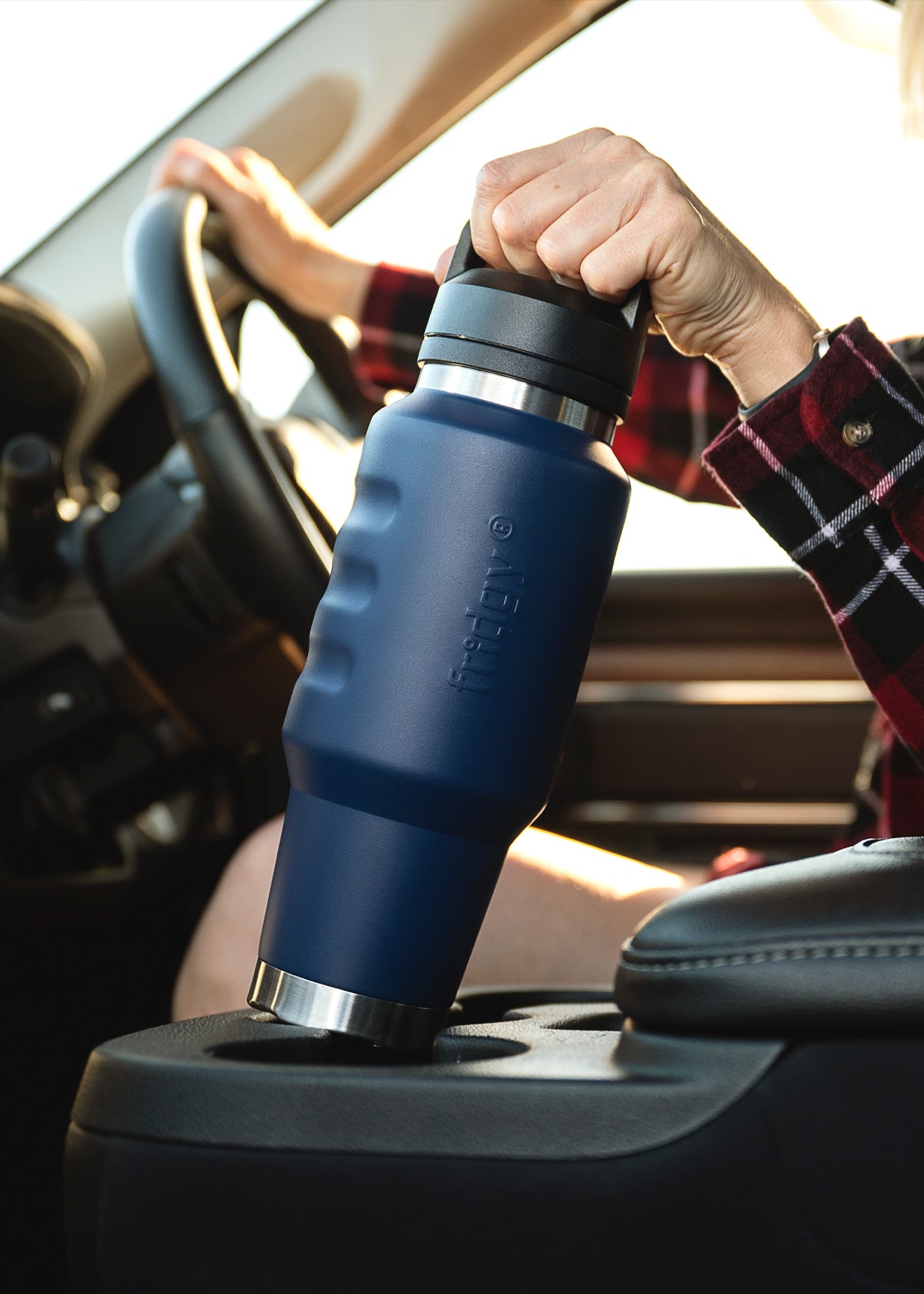 Fridgy Cruise 1L stainless steel water bottle