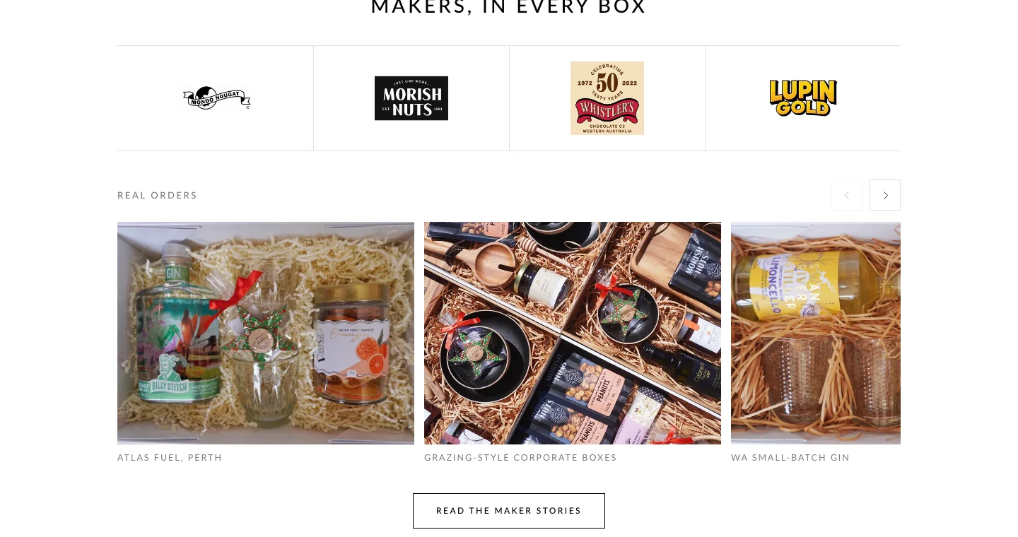 The Western Australian makers section on nomatterwhat.com.au, captured 08/10/2026
