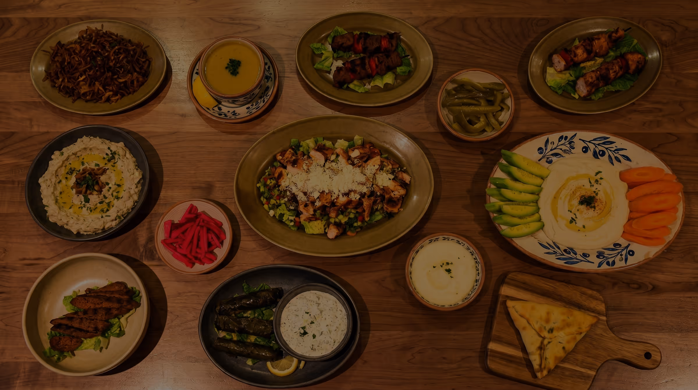 Fresh Mediterranean dishes at Jerusalem Garden in Ann Arbor
