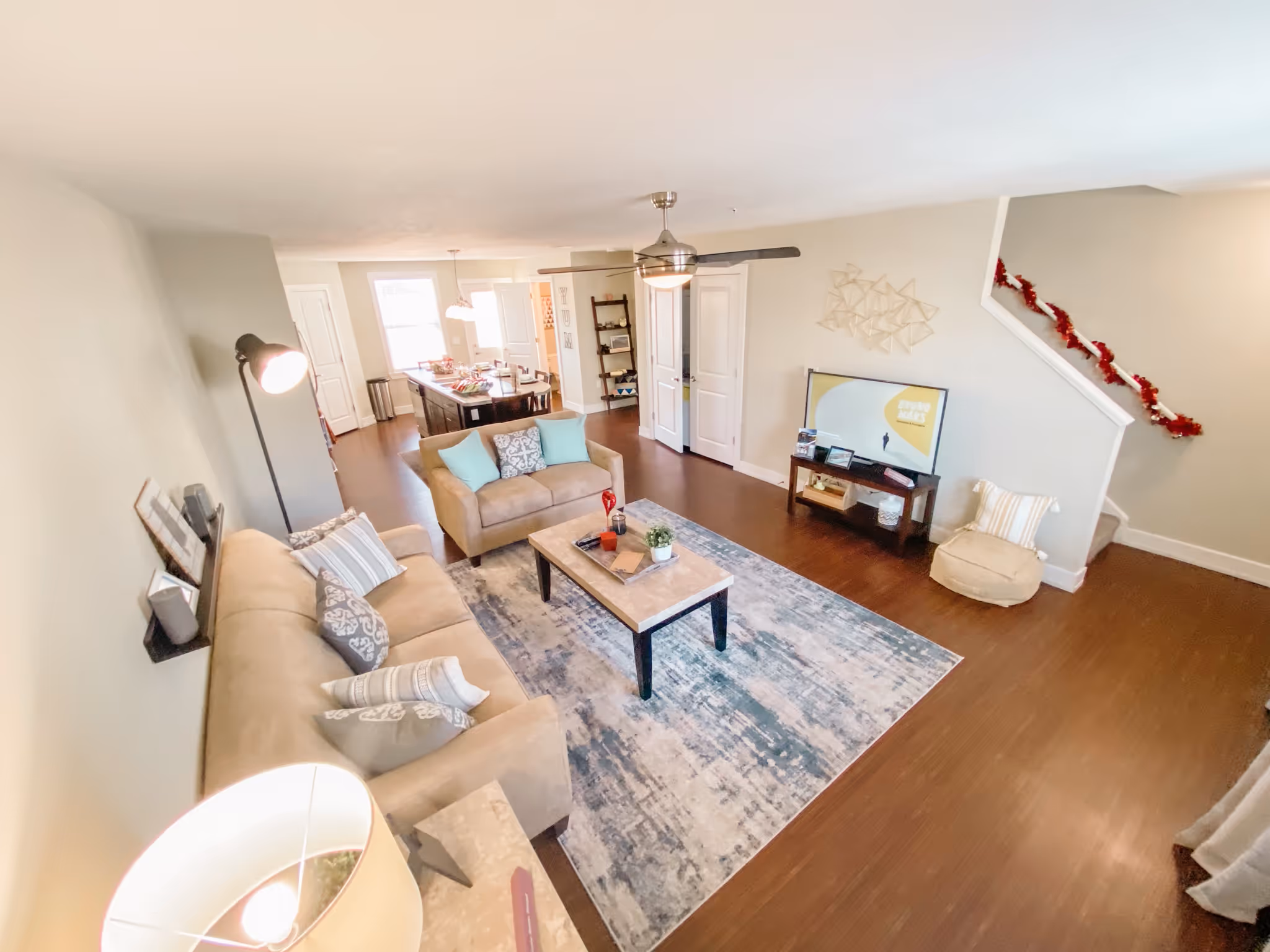 Living room with couches and coffee table