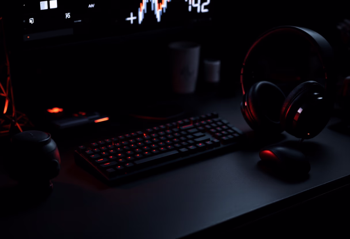 [background image] image of creative workspace (for a game development company)
