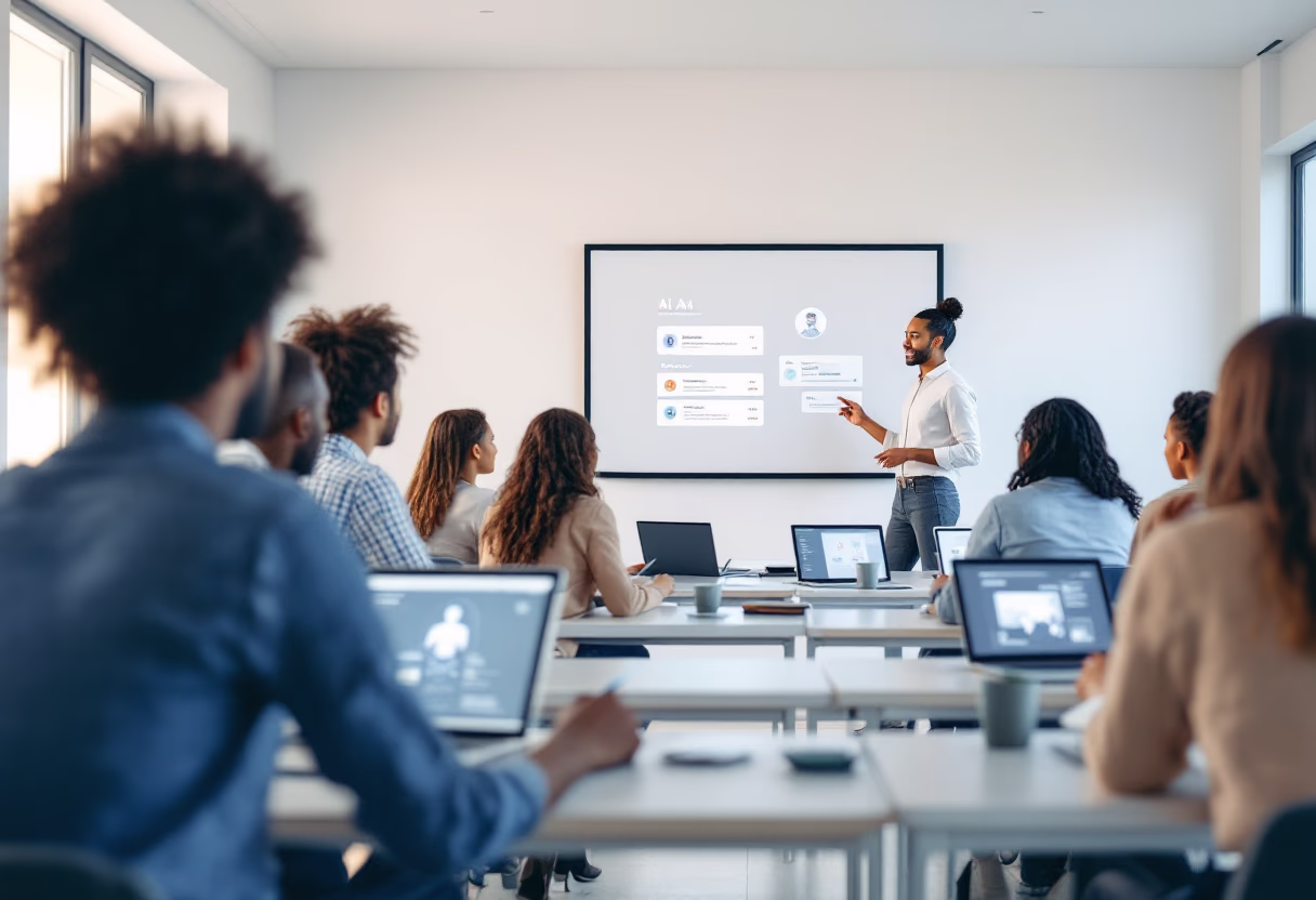 image of classroom lecture on ai