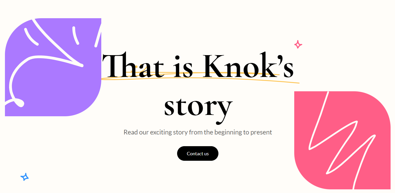 The Knock template for Webflow developed by Foursets