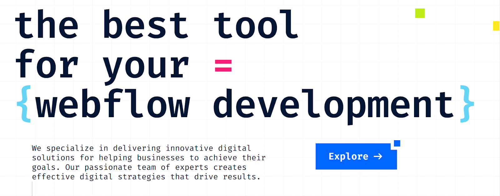 example of a Webflow website by Foursets