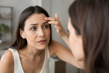 Provider administering dermal filler to a patient's cheek at a Chicago medical spa