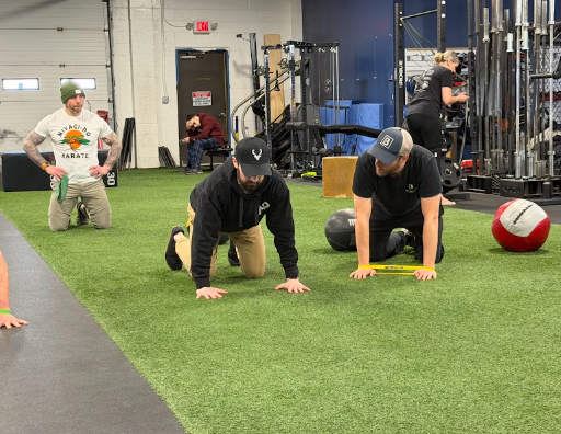  Patient working with a provider at a performance physical therapy clinic in Enfield, CT