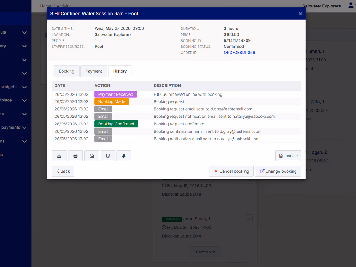 Communications screenshot placeholder