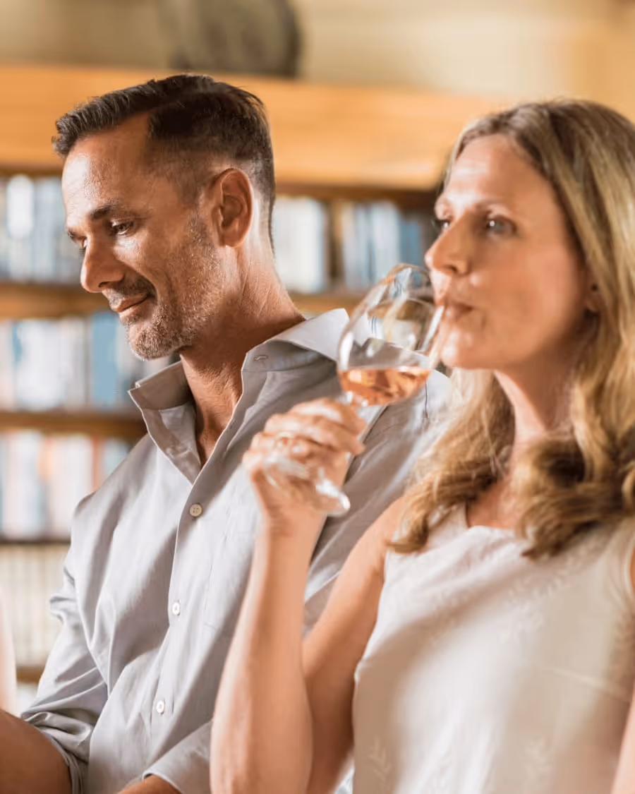 Food and wine experience guests enjoying a tour