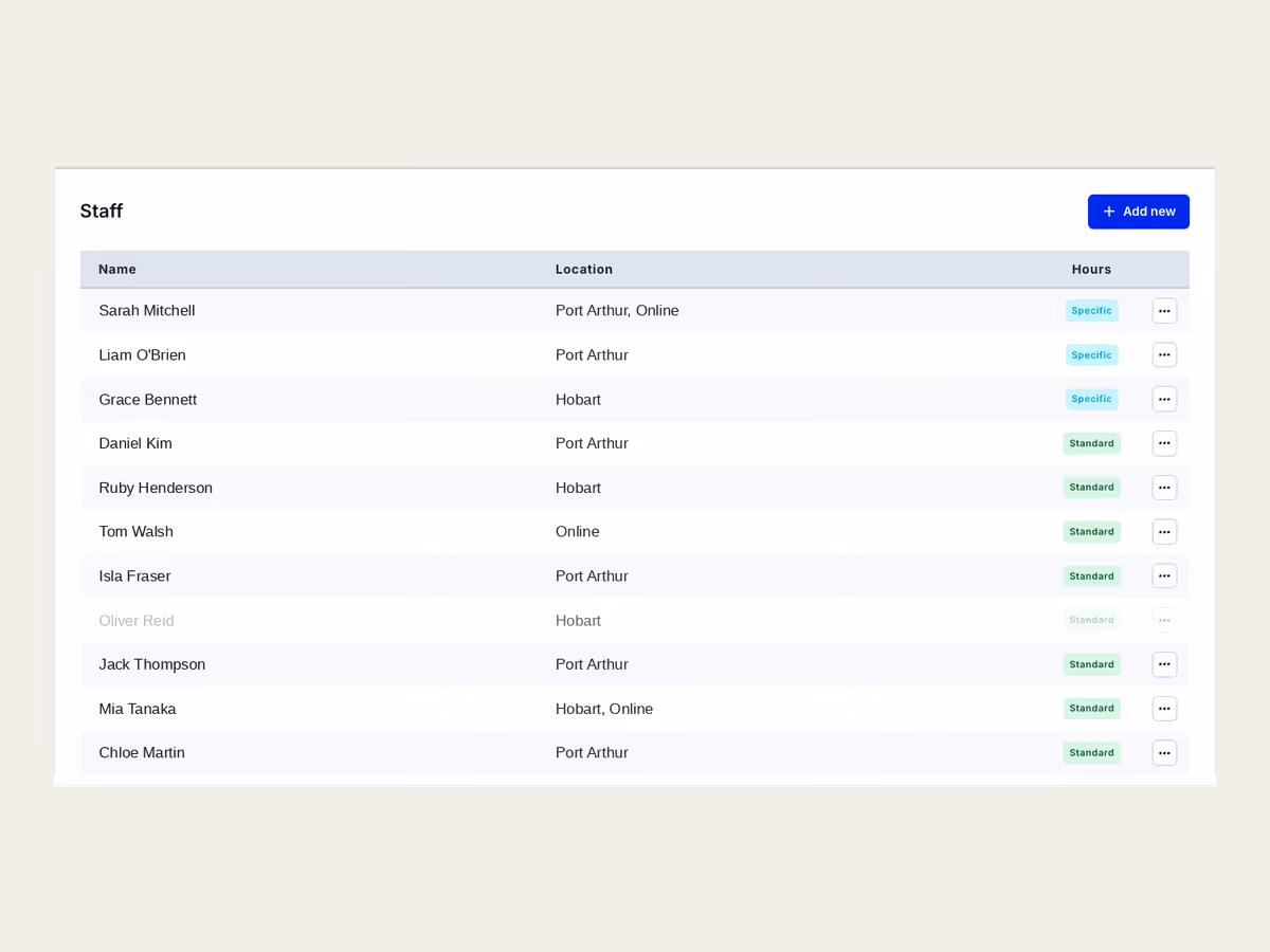 Staff screenshot placeholder