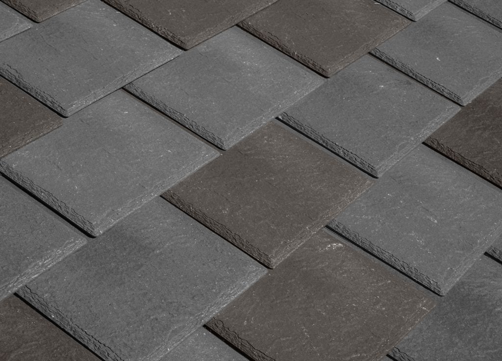 Enviroslate tile swatch in Multi-Tone, blending two shades of grey