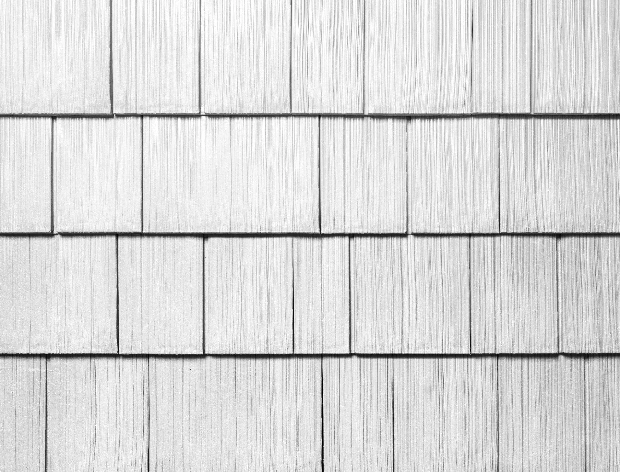 Bermuda White shake colour sample showing wood-grain texture in staggered rows.