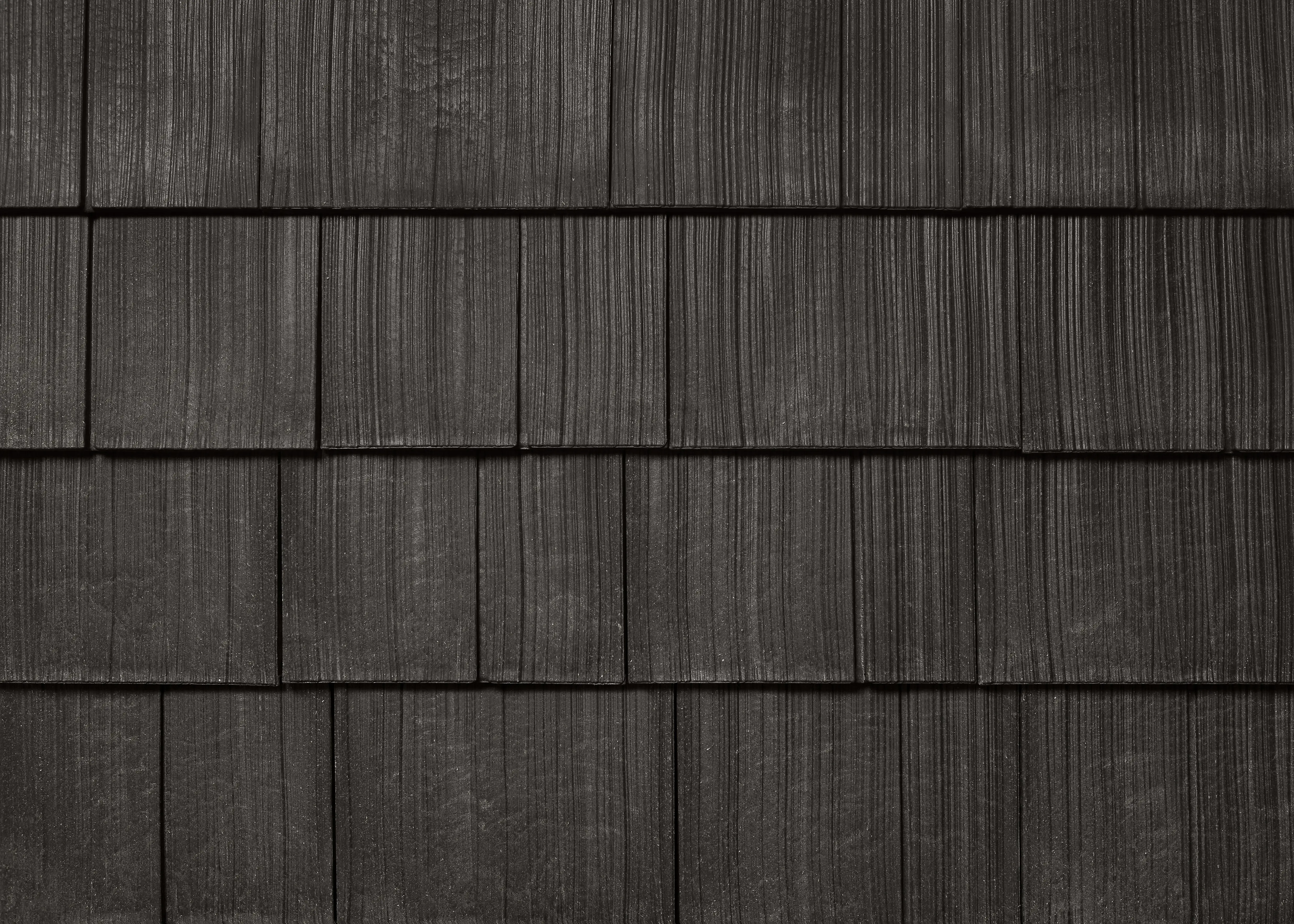 Aged Cedar shake colour sample showing wood-grain texture in staggered rows.