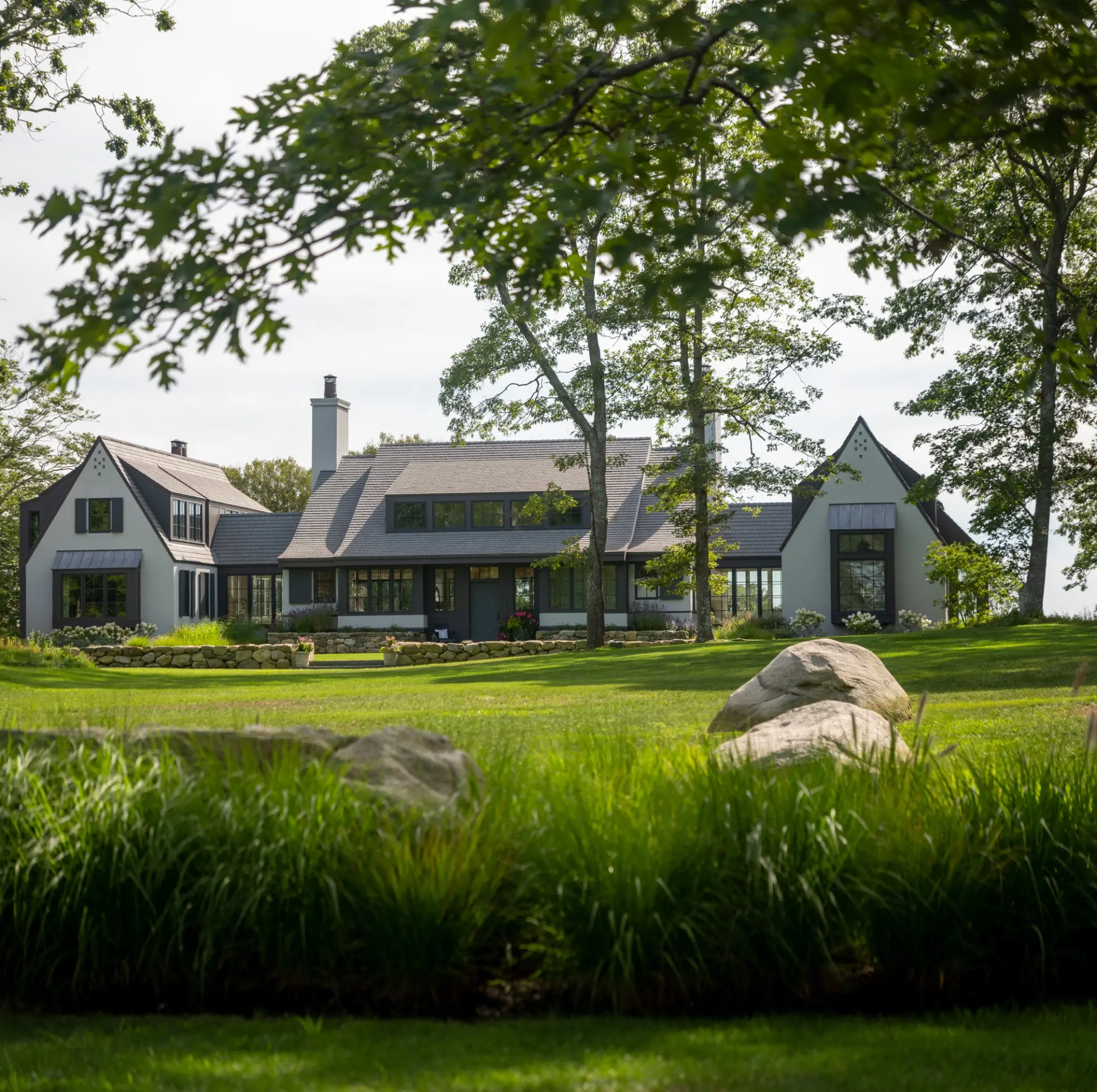 A modern homestead with an Aged Cedar Enviroshake premium roofing system