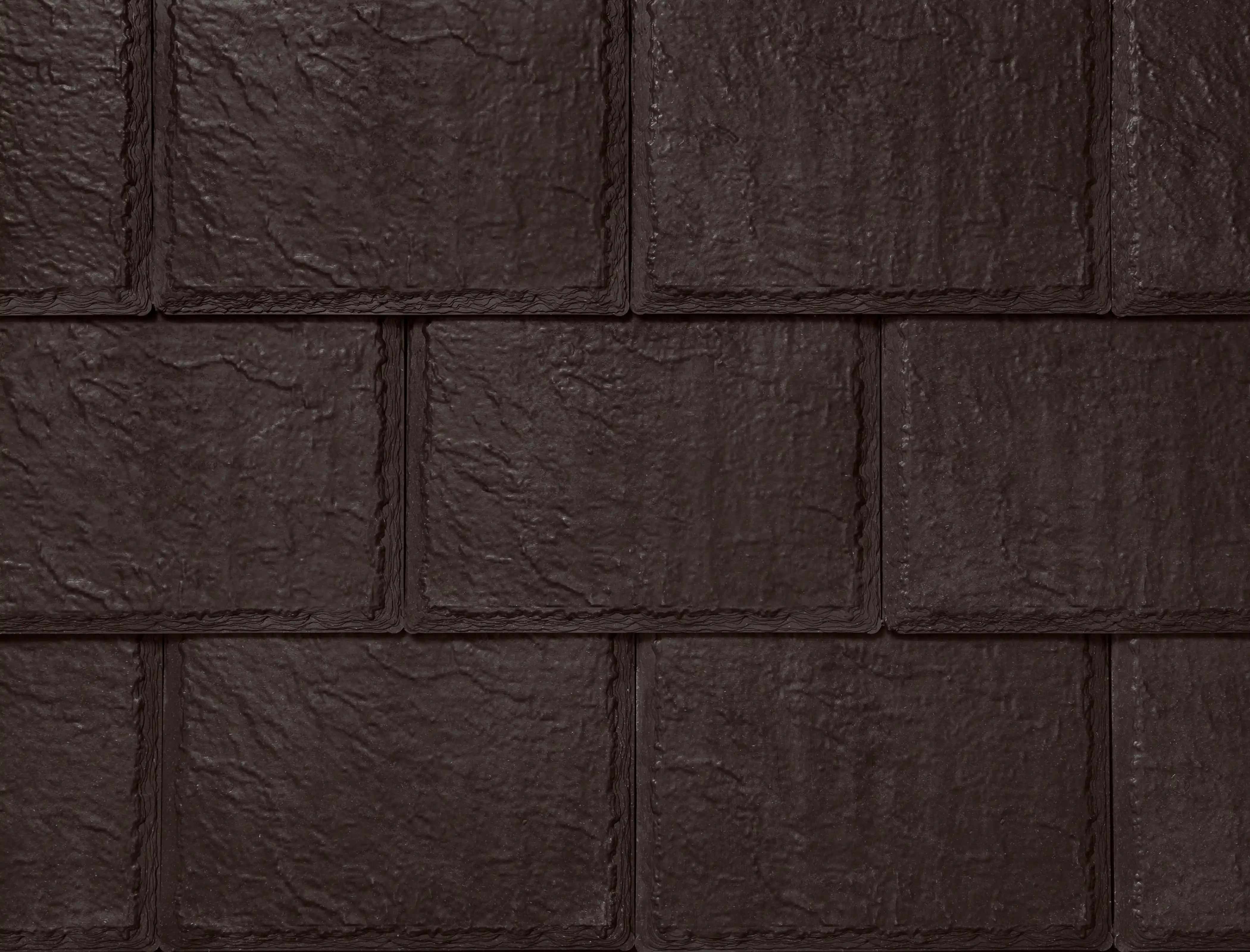 Close-up of Enviroslate tiles in Charcoal Grey