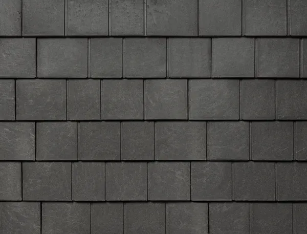 Silvered Cedar shingle colour sample showing grey tiles in staggered rows.