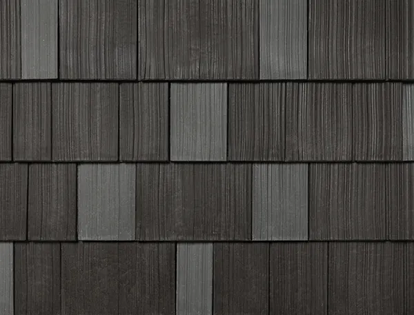 Multi-tone shake colour sample showing wood-grain texture in staggered rows.