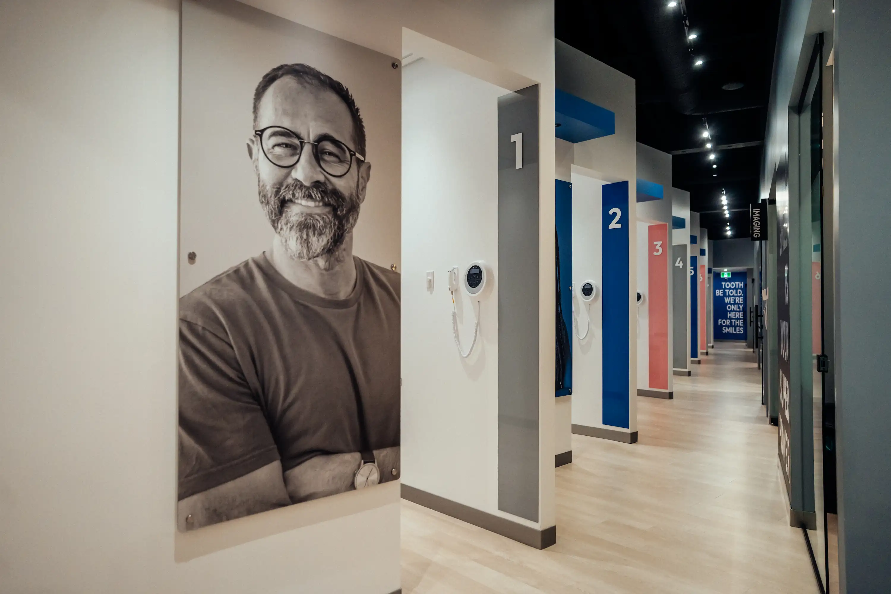 smili dental brightly lit hallway