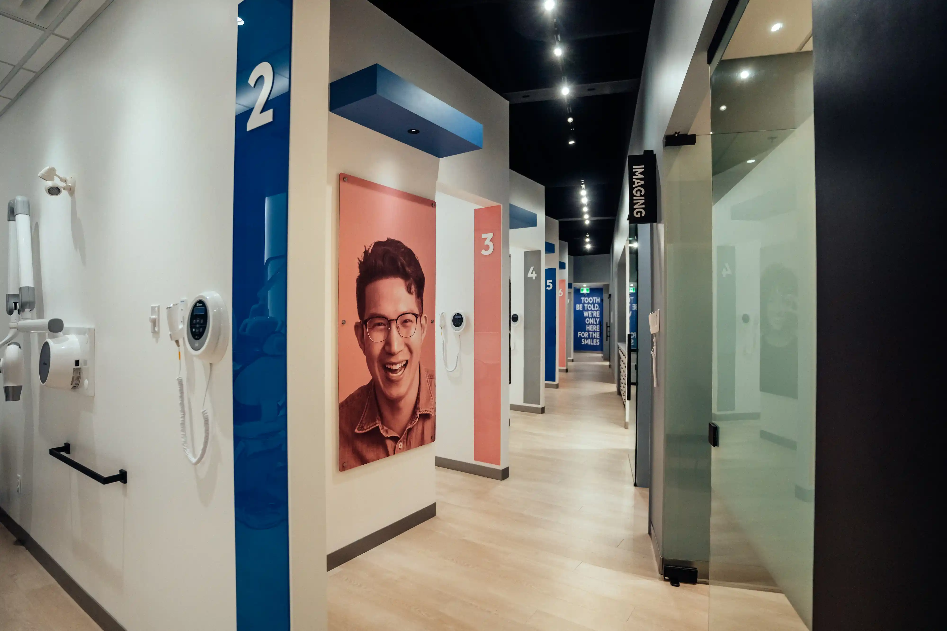 smili dental hallway brightly lit and freshly renovated