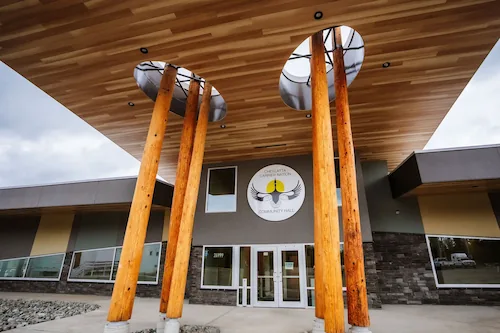 cheslatta community building grand front side