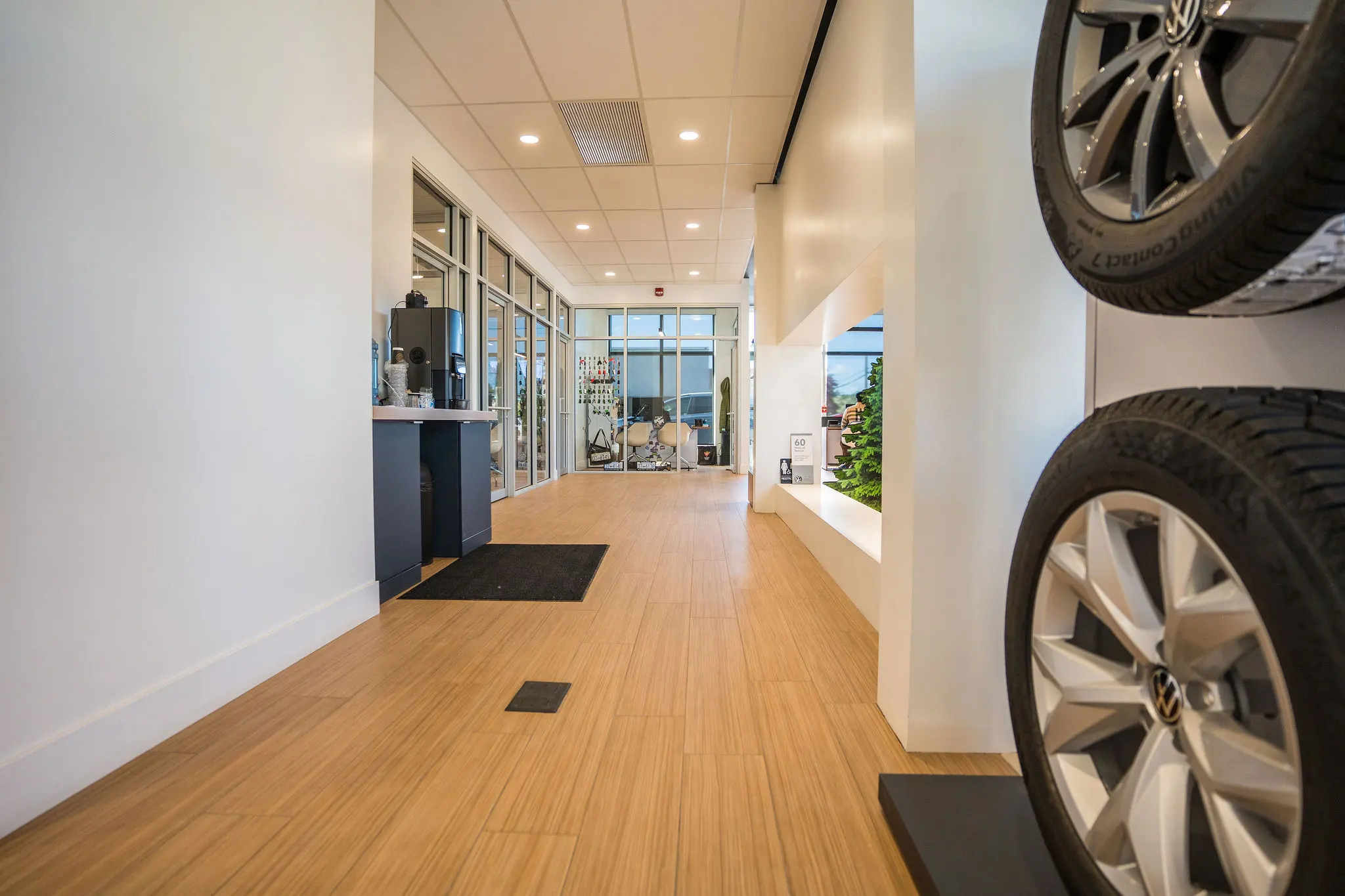 hub city volkswagen office hallway
