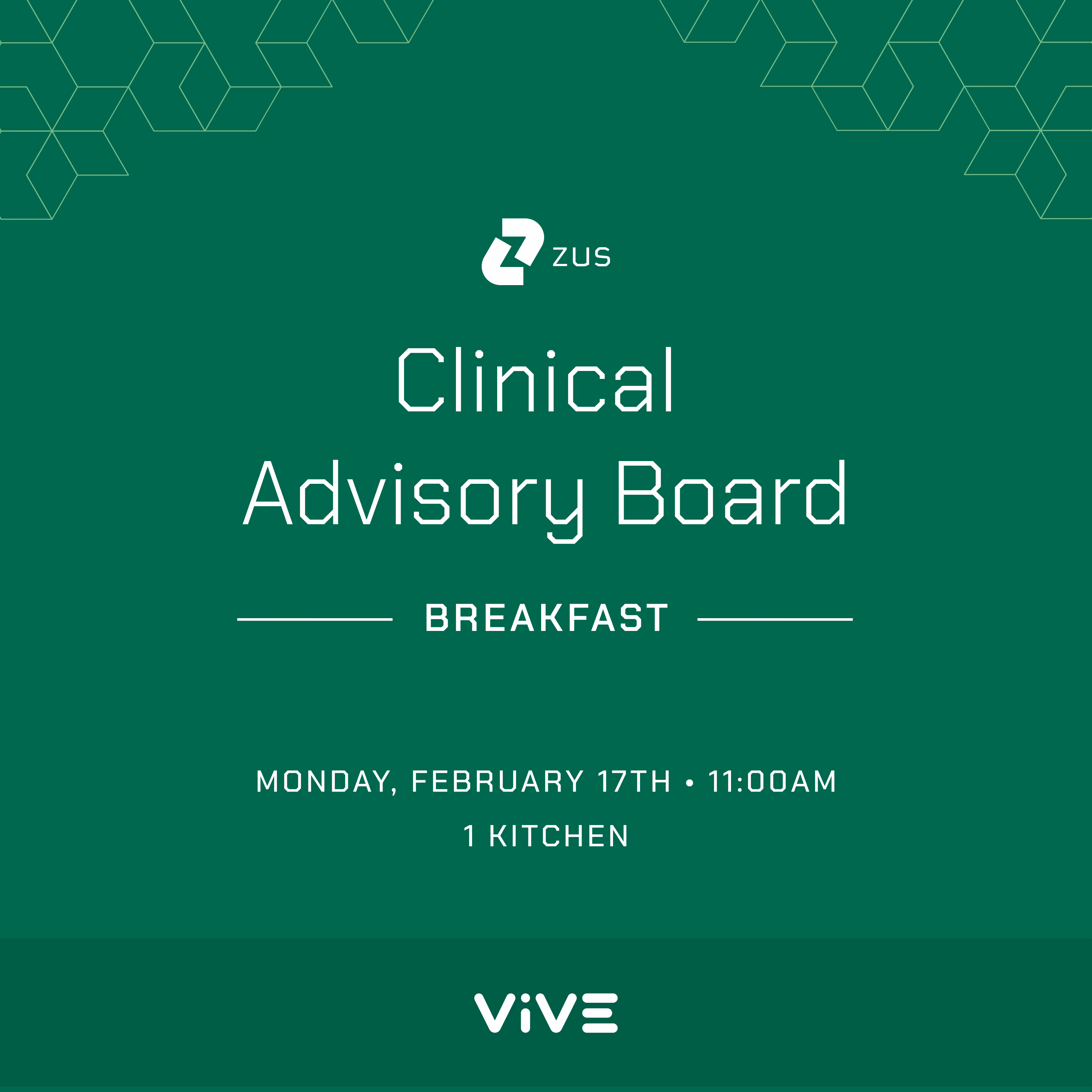 Zus Health - Clinical Advisory Board Breakfast