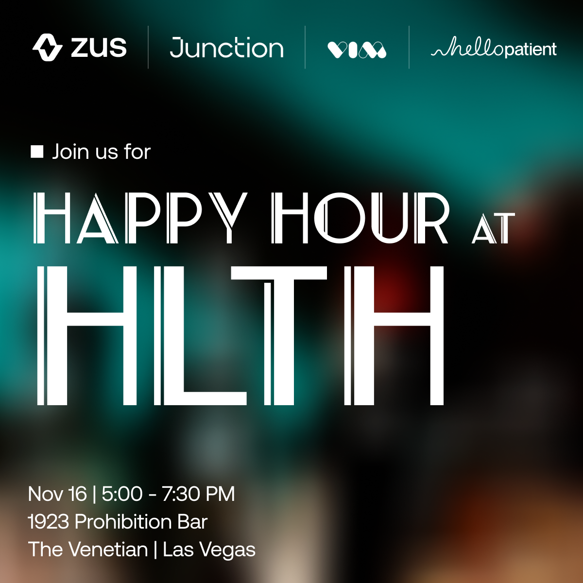 Roaring Into HLTH Happy Hour