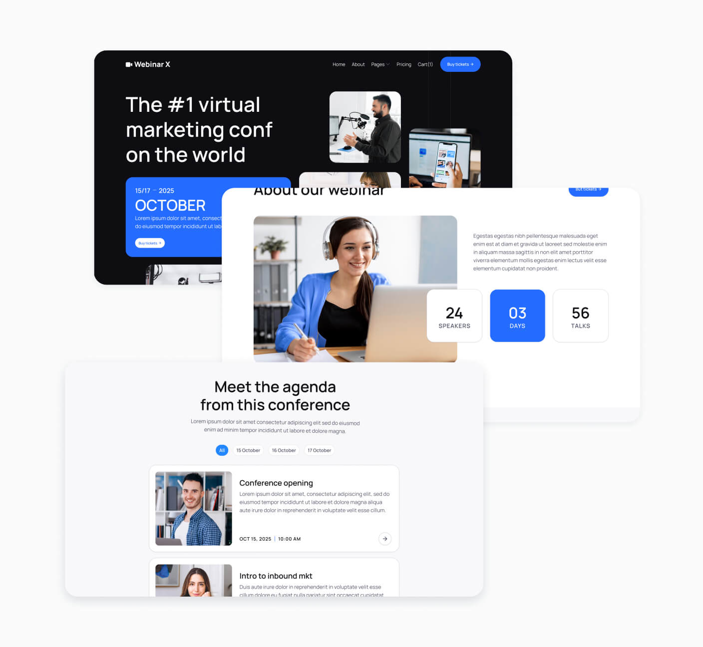 Webinar X - 60+ Sections Included - Webinar Webflow Template