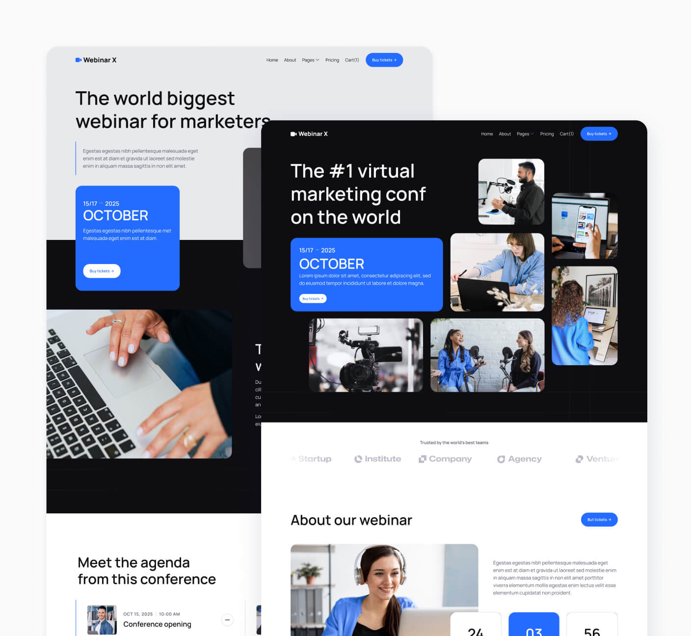 Webinar X - 20+ Pages Included - Webinar Webflow Template