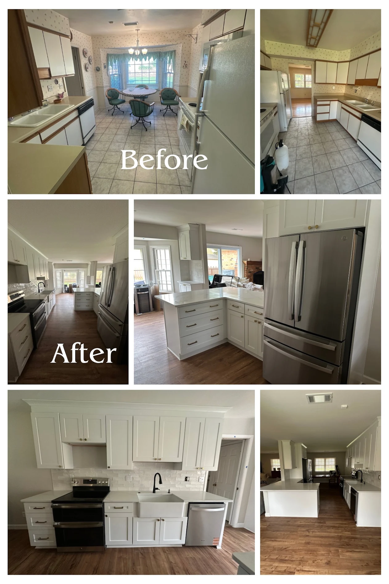 Kenny Contracting & Remodeling general construction, home renovations, remodeling, kitchen remodeling, flooring testimonial image.