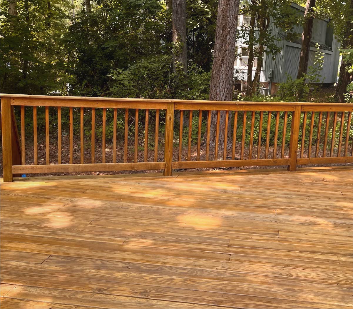 Kenny Contracting & Remodeling deck restoration, cleaning, & sealing testimonial image.