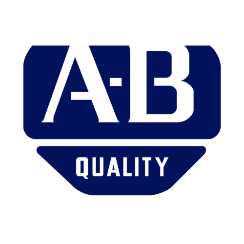 Logo with stylized letters AB above the word QUALITY in a dark blue badge shape.