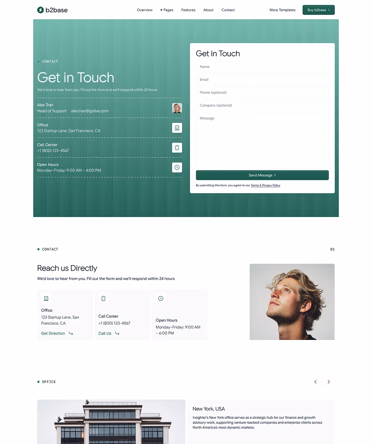 B2B SaaS Webflow template