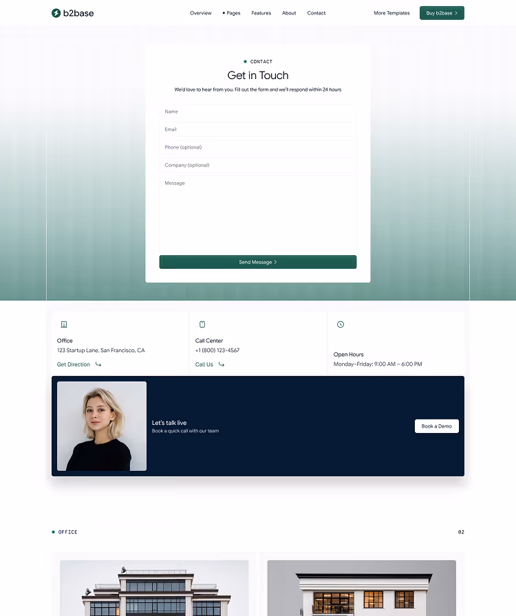 B2B SaaS Webflow template