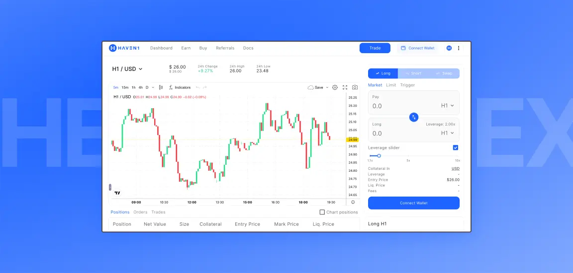 Haven1 1 - Perpetual DEX development case study