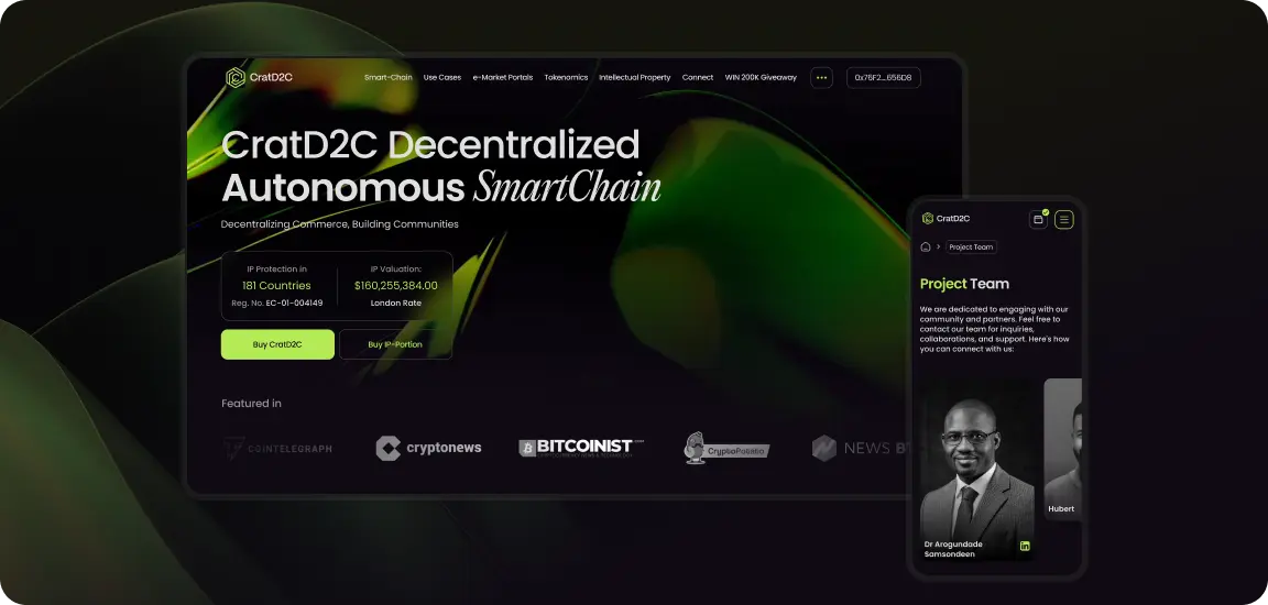 CratD2C: Building a Blockchain Ecosystem for E-Commerce and More