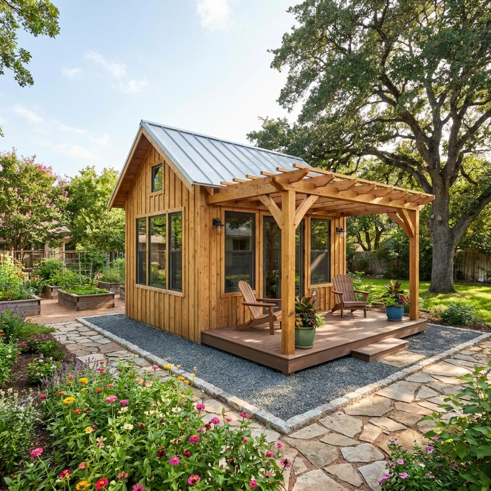 Cottage with Pergola