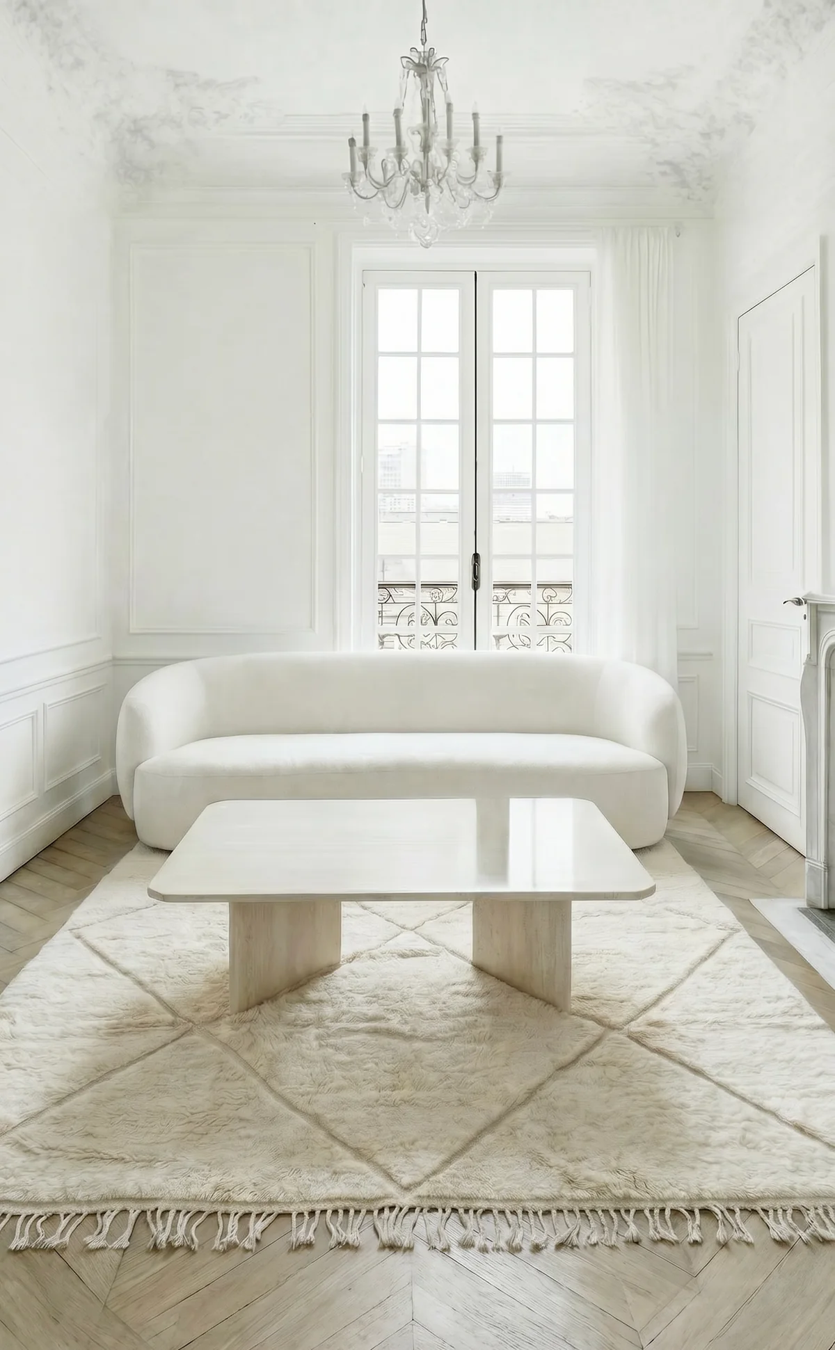M'Rirt rug in a refined contemporary interior