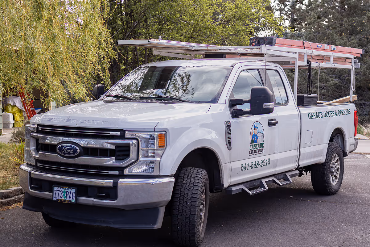 Cascade Garage Door utility truck.