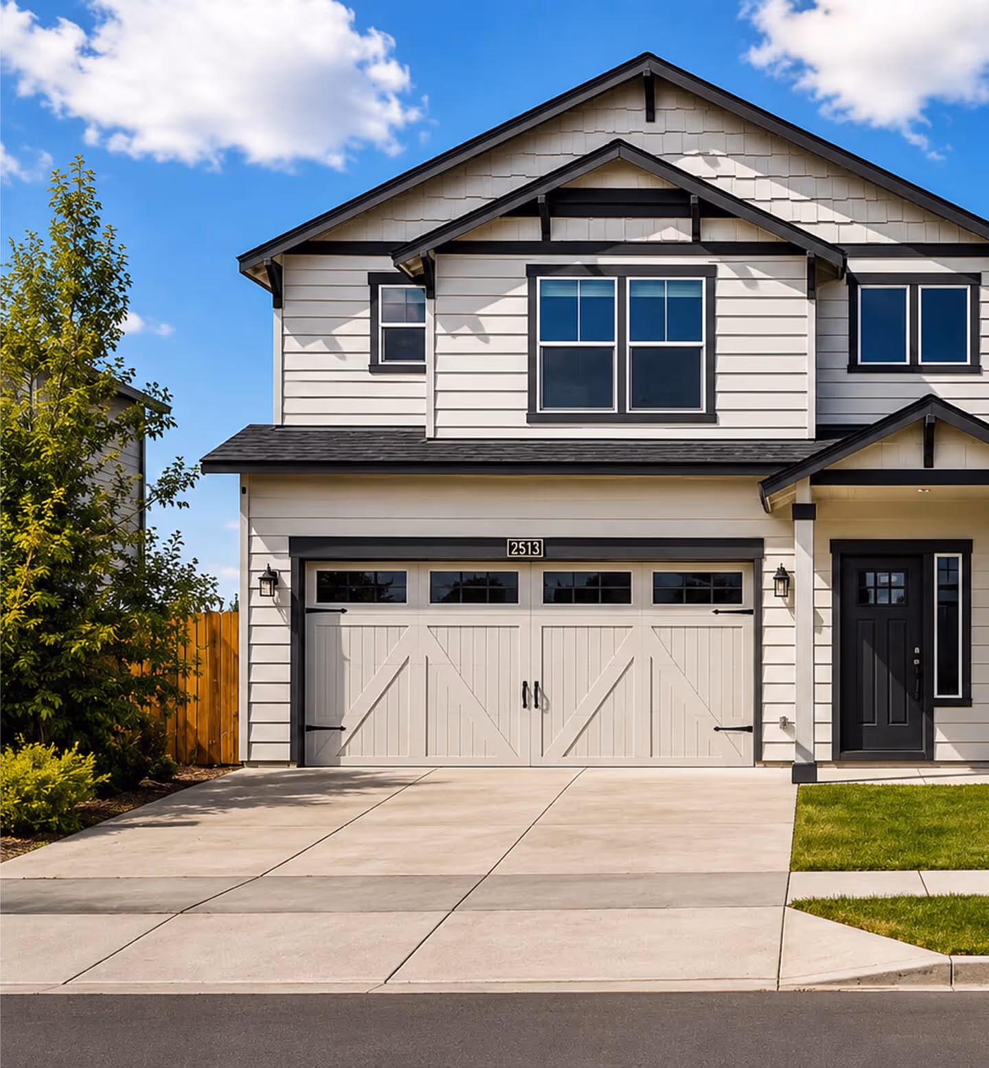 New garage door installation by Cascade Garage Door in Redmond, Oregon