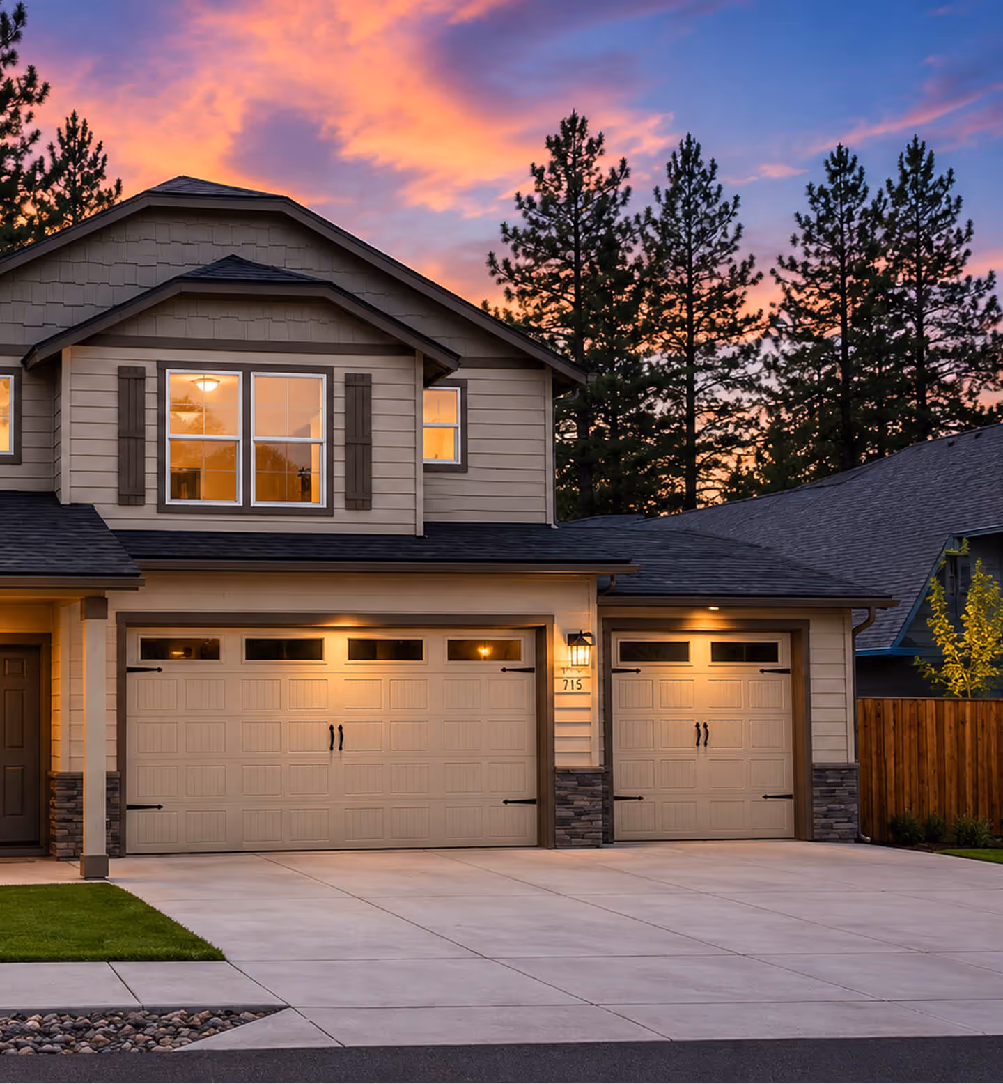 New garage door installation by Cascade Garage Door in Sisters, Oregon
