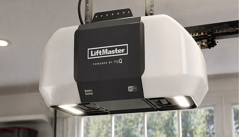 A new Liftmaster garage door opener installed by Cascade Door in Redmond, Oregon