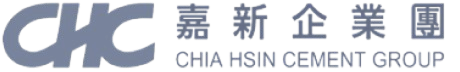 嘉新企業集團字樣及CHC字樣藍色標誌
