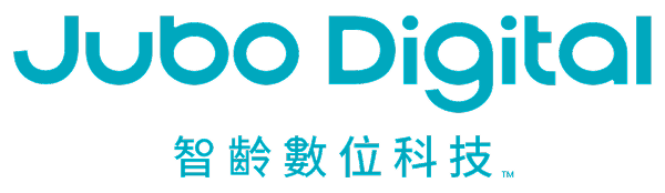 Jubodigital品牌標誌，含英文Jubo Digital及中文智齡數位科技字樣。