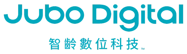 Jubodigital品牌標誌，含英文Jubo Digital及中文智齡數位科技字樣。