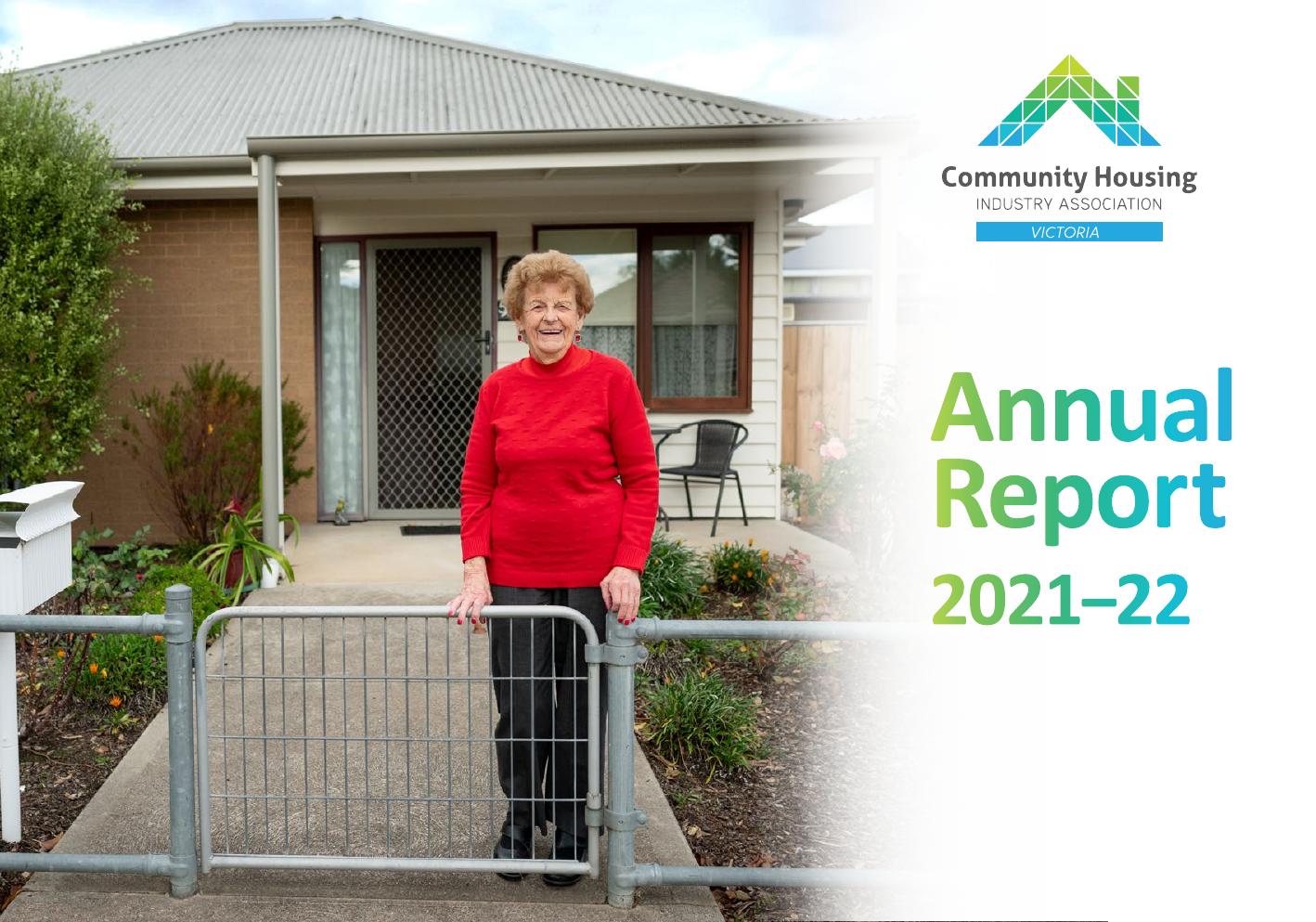 CHIA Vic Annual Report 2021–22 cover