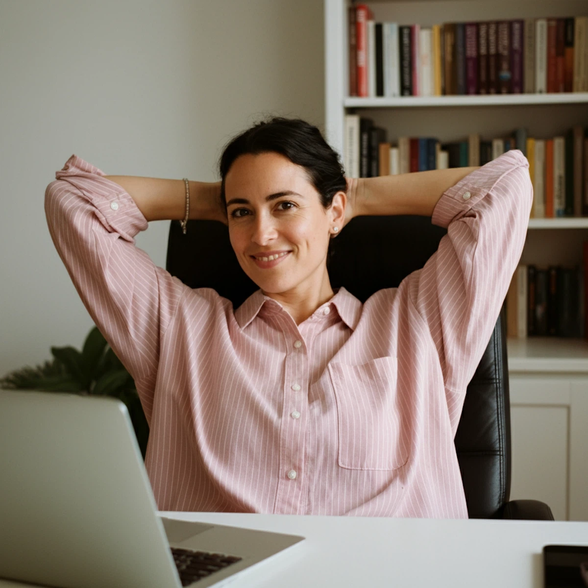 Professional relax woman