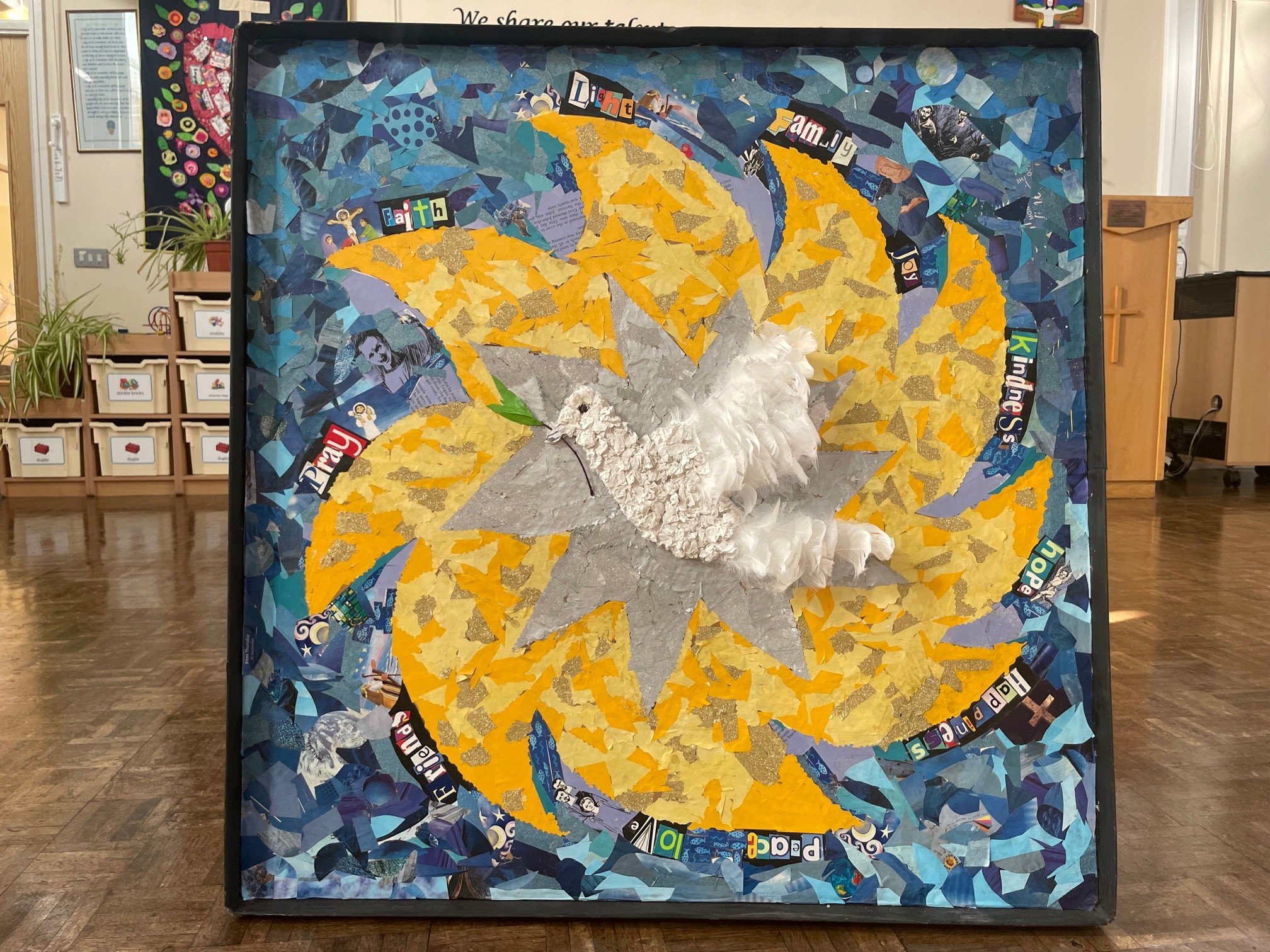 Shrewsbury Cathedral School collage, first place primary