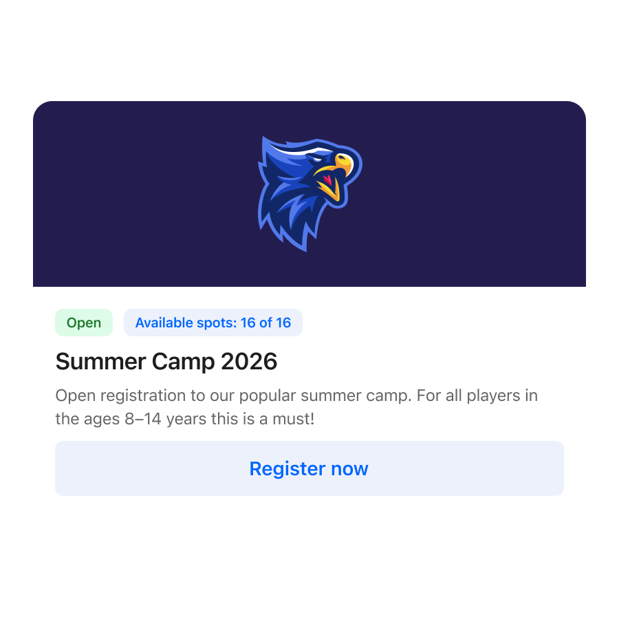 Online registration in 360Player