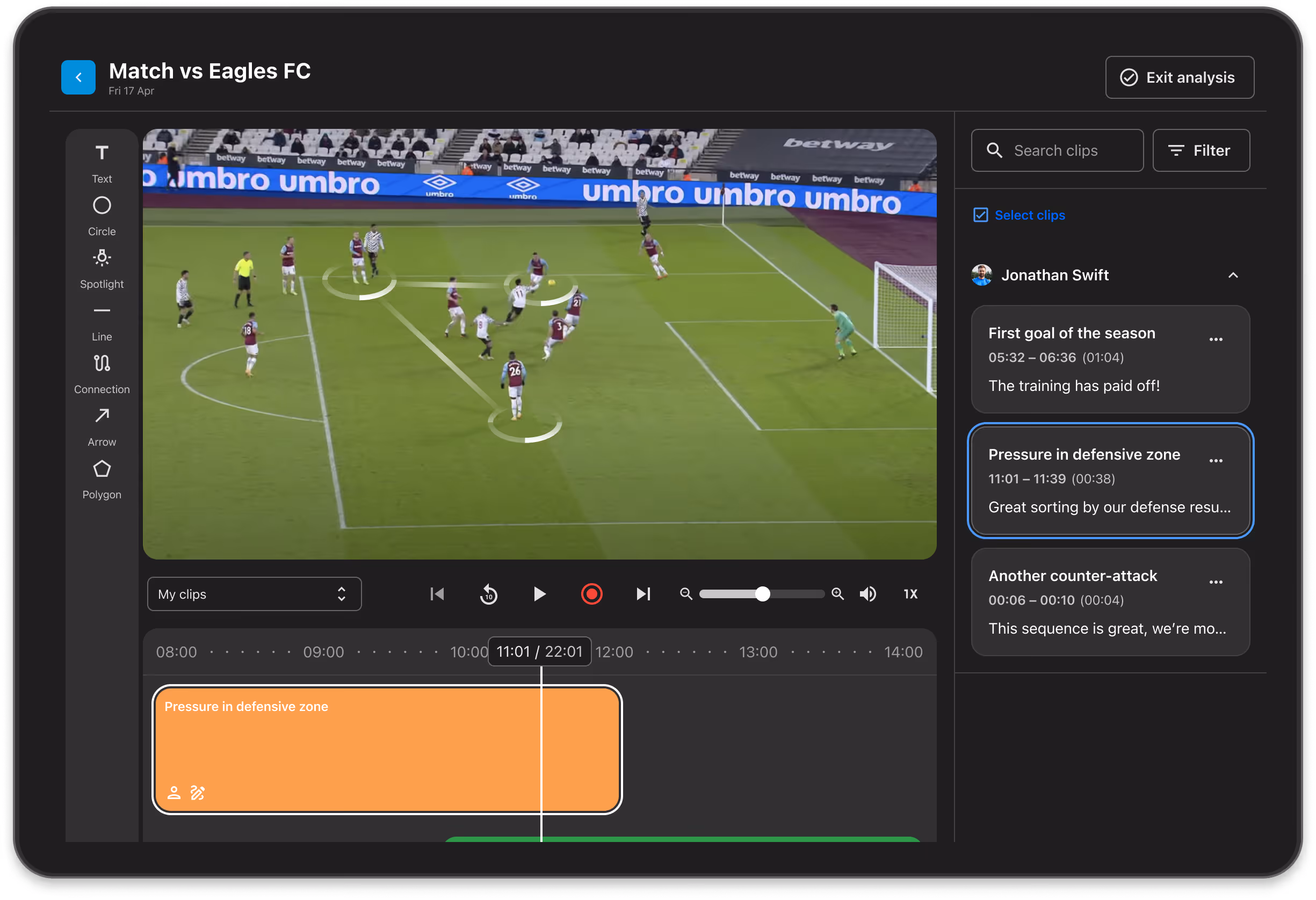 Video editing and analysis tool.